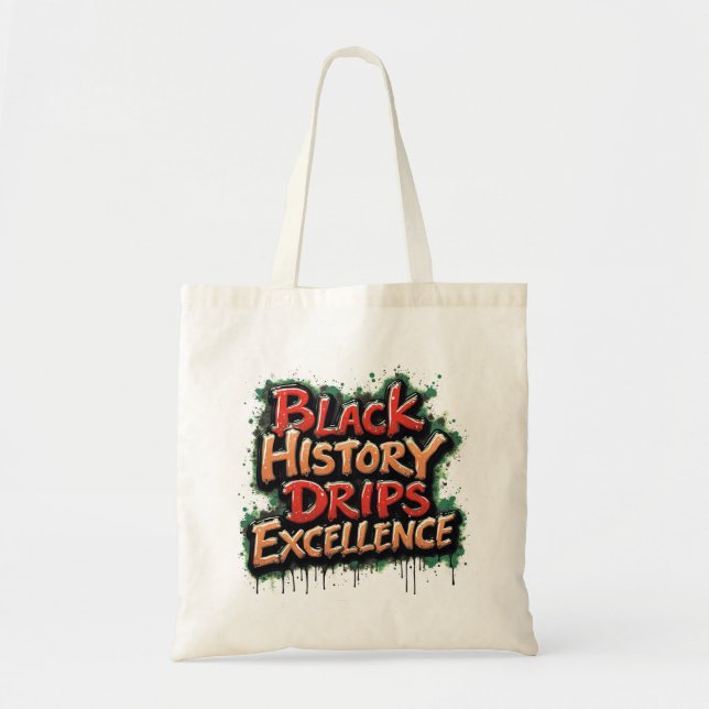 Excellence Drips Tote Bag (Front)