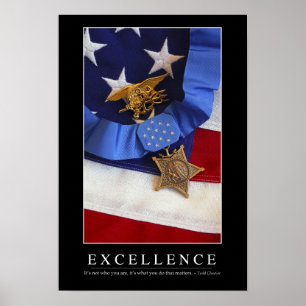 Excellence: Inspirational Quote Poster