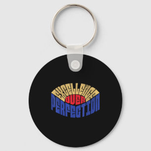 Excellence Over Perfection Mindset Leadership Retr Keychain