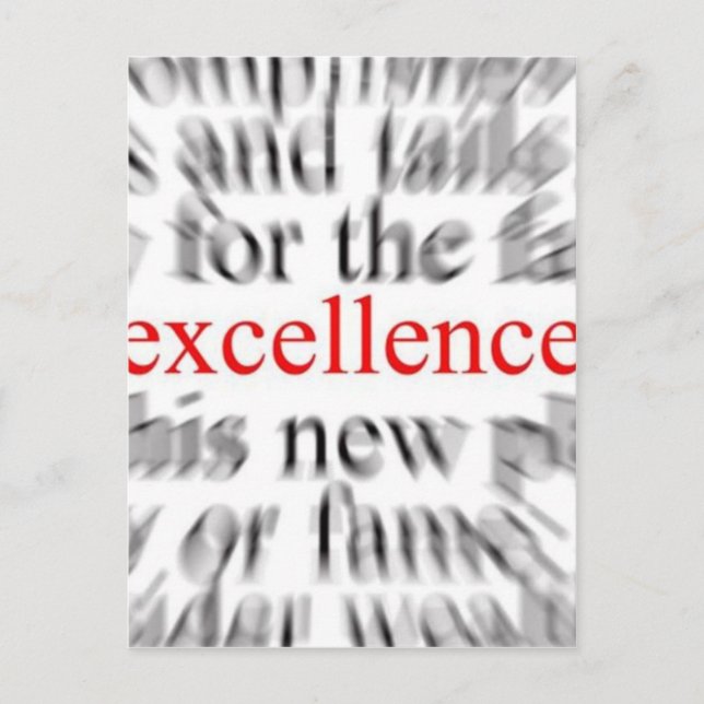Excellence Postcard (Front)