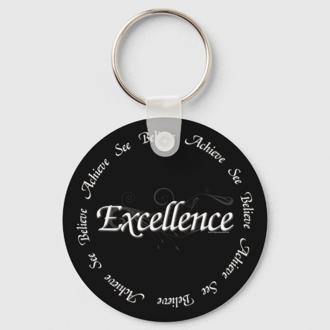 Excellence - see believe achieve keychain (Front)