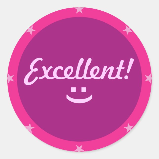 Excellent 2 - Teacher Sticker Series (Front)