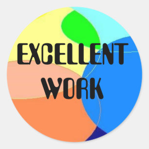 Excellent autocollant de travail
