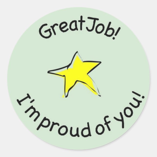 excellent autocollant pour les enfants (Devant)