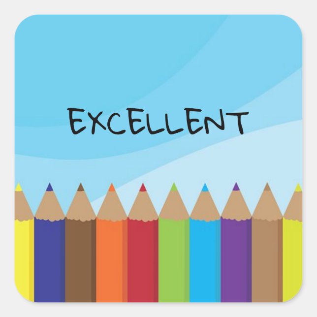 Excellent Autocollant scolaire (Devant)