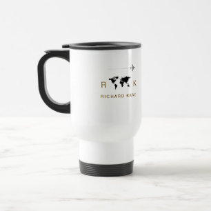 Excellent Classy Monogrammed  Travel Mug