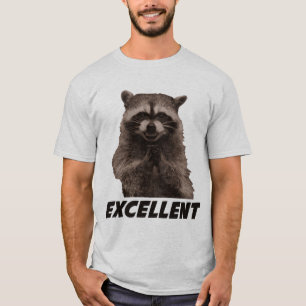 Excellent Evil Plotting Raccoon T-Shirt