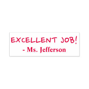 "EXCELLENT JOB!" Assignment Marking Rubber Stamp