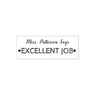 Excellent Job   Personalized Teachers Self-inking Stamp