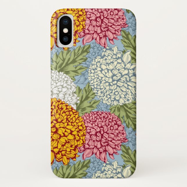 Excellent pattern with chrysanthemums Case-Mate iPhone case (Back)