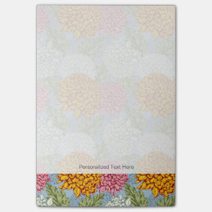 Excellent pattern with chrysanthemums post-it notes