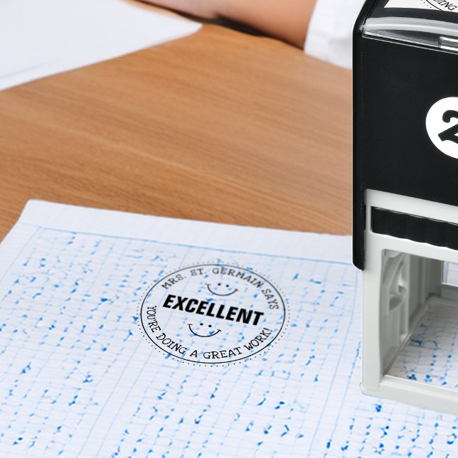 Excellent | Personalized Teachers Self-inking Stamp (Excellent | Personalized Teachers Self-inking Stamp)