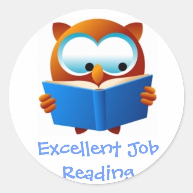 Excellent Reading Award Stickers (Front)