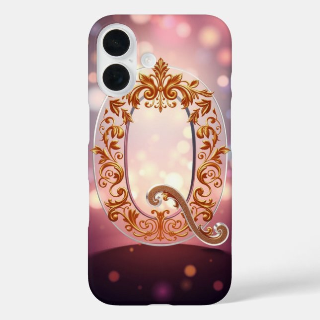 Excellent Transparent Letter Q  Case-Mate iPhone Case (Back)