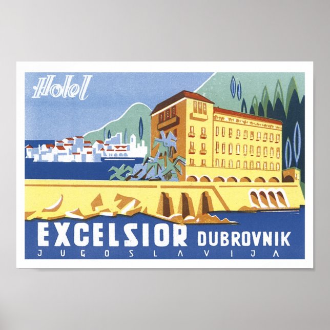 Excelsior Dubrovnik Travel Poster (Front)