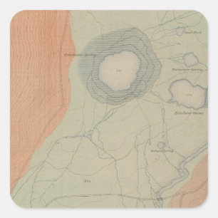 Excelsior Geyser Basin Square Sticker