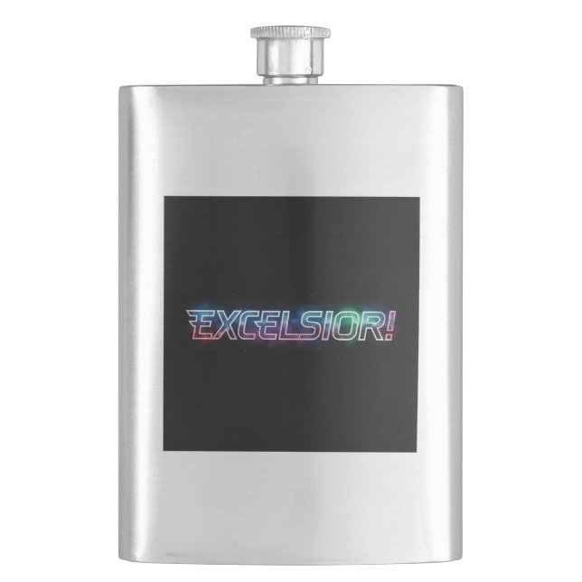 Excelsior  hip flask (Front)