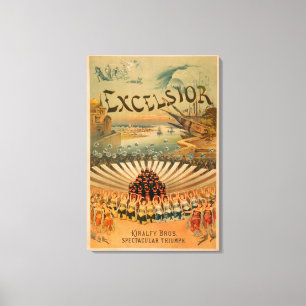 Excelsior Kiralfy Spectacular Triumph Theatre Canvas Print