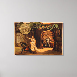 Excelsior Theatrical Play Poster #1 Canvas Print