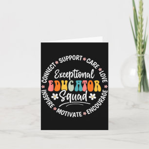 Exceptional Educator Squad Appreciation Week Back Card