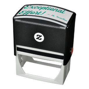 "Exceptional Effort!" + Custom Instructor Name Self-inking Stamp