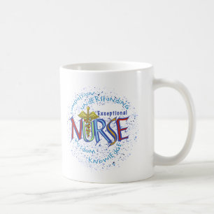 Exceptional nurse motto  coffee mug