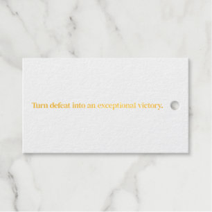 Exceptional Victory Foil Gift Tag