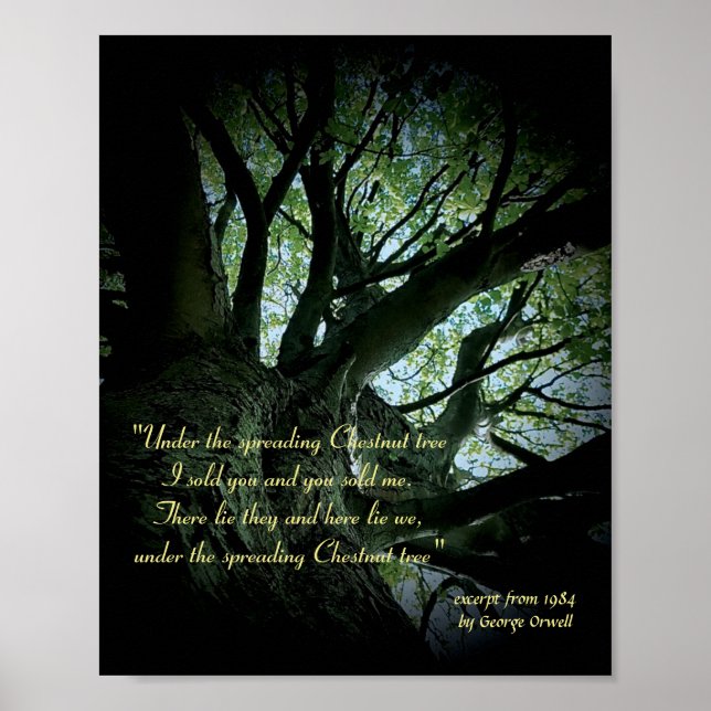 Excerpt From 1984 By George Orwell Poster (Front)