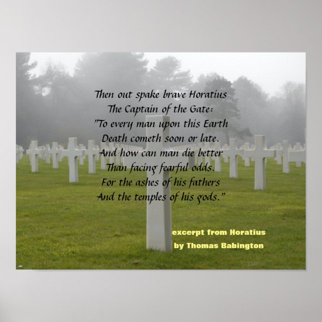 Excerpt From Horatius  Poster (Front)