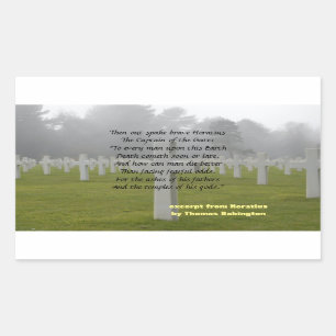 Excerpt From Horatius  Sticker