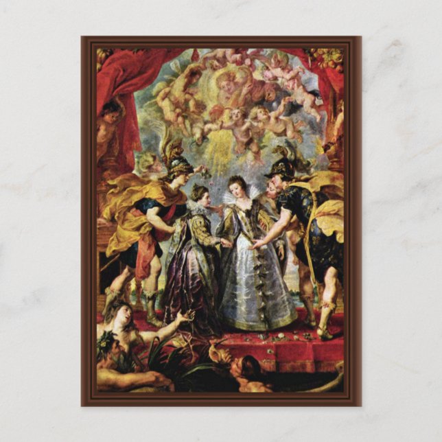 Exchange Of Princesses By Rubens Peter Paul Postcard (Front)