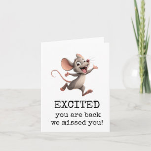 Excité Vous Êtes De Retour, Carte De Retour De Bie