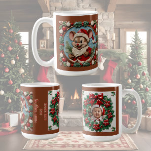 Excited Christmas Mouse Customizable Coffee Mug