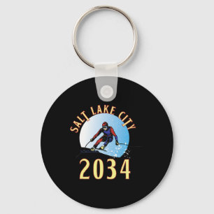 Excited For 20&#; For Salt Lake City Utah Keychain