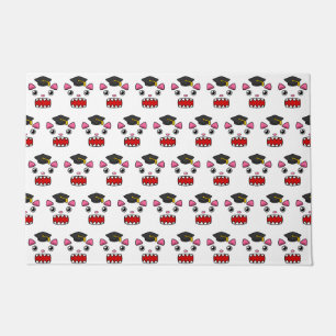 Excited Graduation Cat Doormat