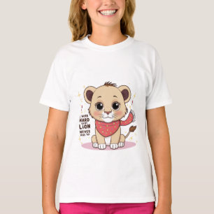Excited Lion – Joyful Jumping Lion Cub T-Shirt