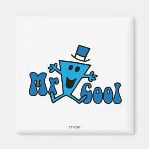 Excited Mr. Cool Jumping For Joy Magnet