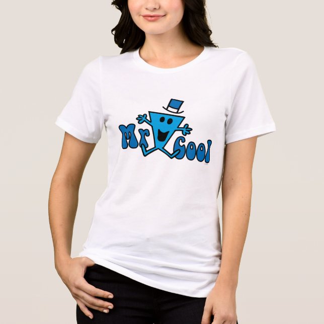Excited Mr. Cool Jumping For Joy Tri-Blend Shirt (Front)