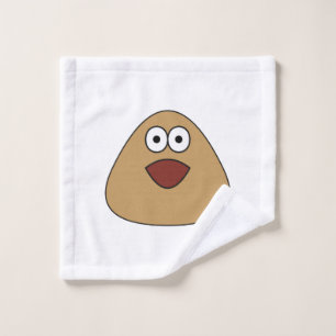 Excited Pou - Face Towel