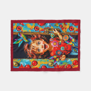 Excited To Greet A New Day Fleece Blanket