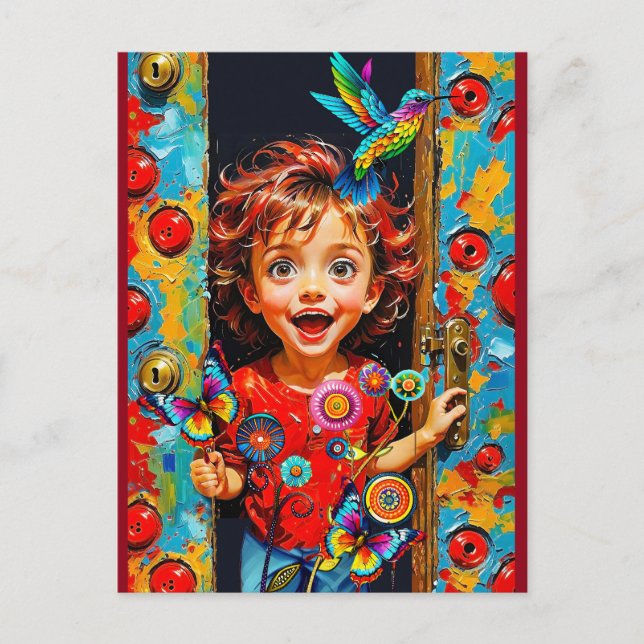 Excited To Greet A New Day Postcard (Front)