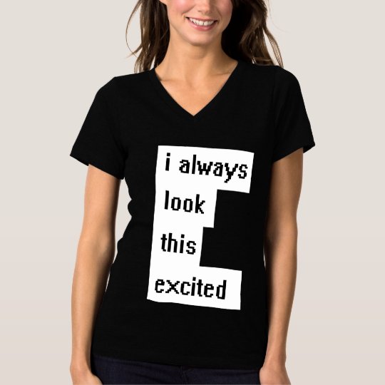 Excitement look Relaxed Fit V-Neck T-Shirt