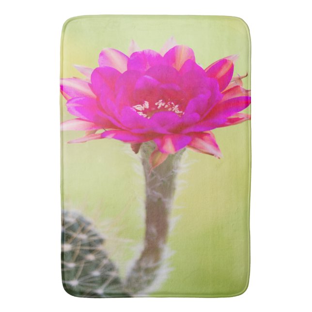 Exciting Antimatter Cactus Bloom Bath Mat (Front Vertical)