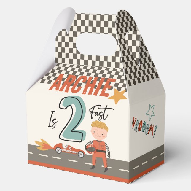 Exciting Race Car Themed Party Boxes (Front)