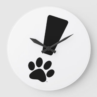 EXCLAMATION CAT PAW! Clock