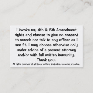 Exclamation des cartes de Droits constitutionnels