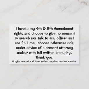Exclamation des cartes de Droits constitutionnels