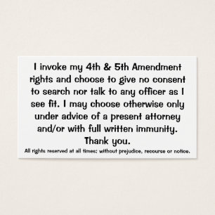Exclamation des cartes de Droits constitutionnels