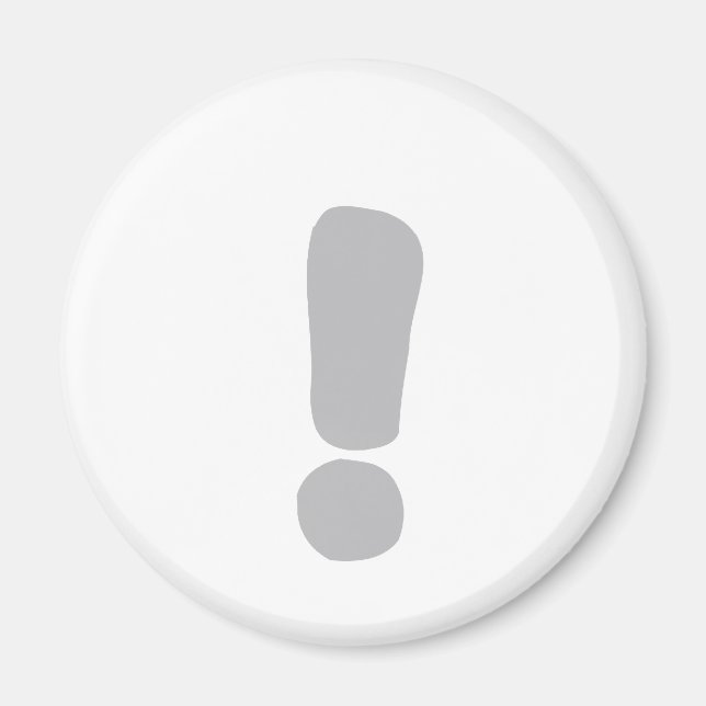 Exclamation mark ! magnet (Front)