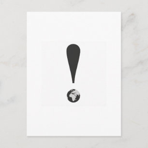 EXCLAMATION MARK  POSTCARD